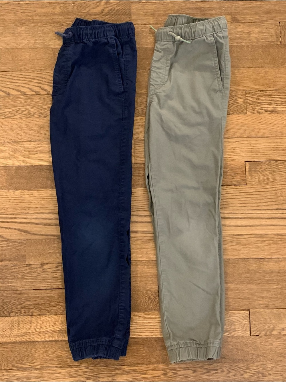 Lot 2 Gap Kids Boys Joggers Large Size 10 Olive Green & Navy